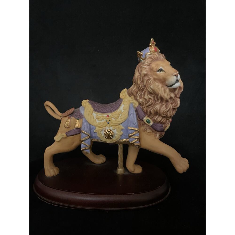 1990 Lenox Limited carousel animals Lion Figurine sculpture